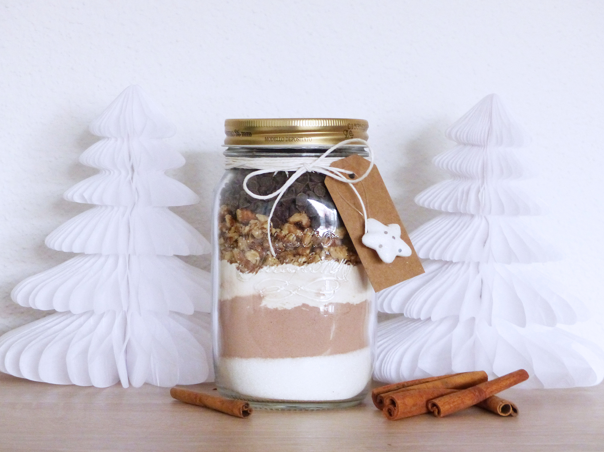 DIY de Noël #4, le SOS Brownies, le bocal gourmand à offrir - AutourdeMarine