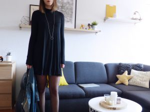 Look d'automne petite robe noire - Autour de Marine