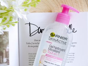 Gel nettoyant micellaire tout en 1, Garnier - Autour de Marine