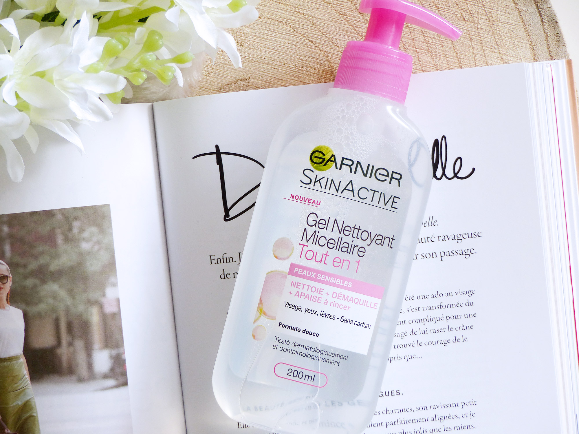 Gel nettoyant micellaire tout en 1, Garnier - Autour de Marine