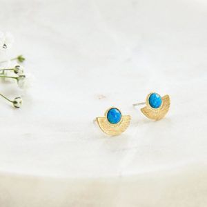 Ma Jolie Bijoux Boucle d'oreilles demi Lune Opale - Autour de Marine