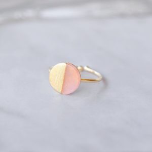 Ma Jolie Bijoux Bague pleine lune rose bonbon - Autour de Marine