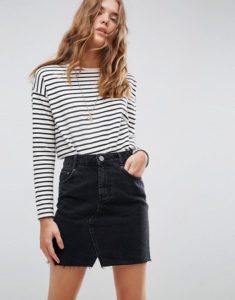 Asos Jupe en jean noir - Autour de Marine