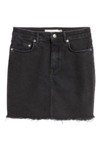 H&M jupe en jean noir - Autour de Marine