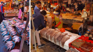Jagalchi market Busan - Autour de Marine