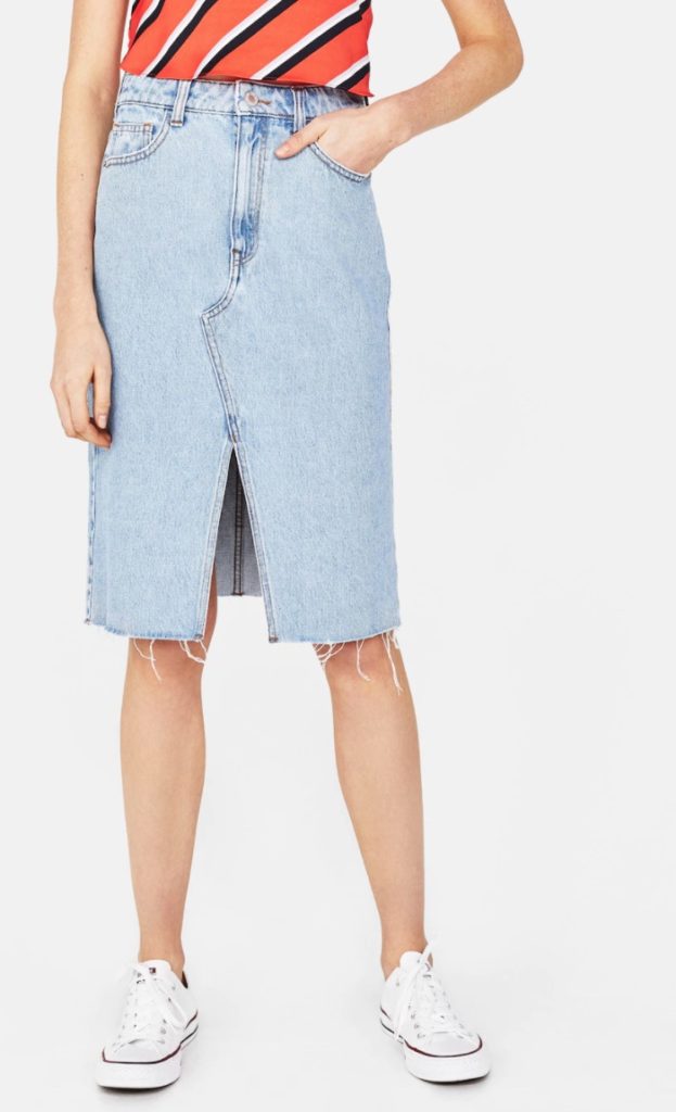 Jupe denim Bershka - Autour de Marine