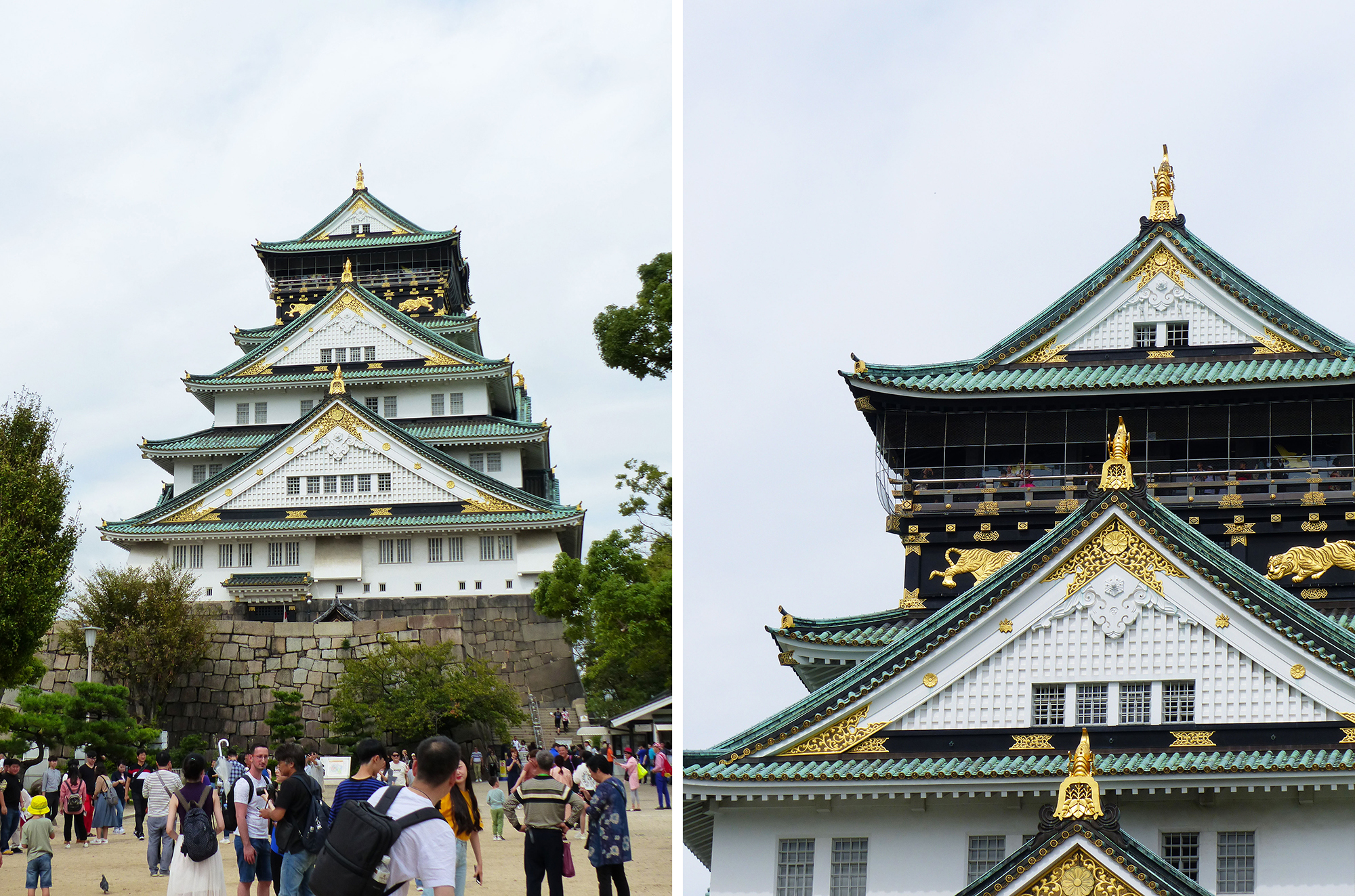 Osaka, Chateau d'Osaka - Autour de Marine