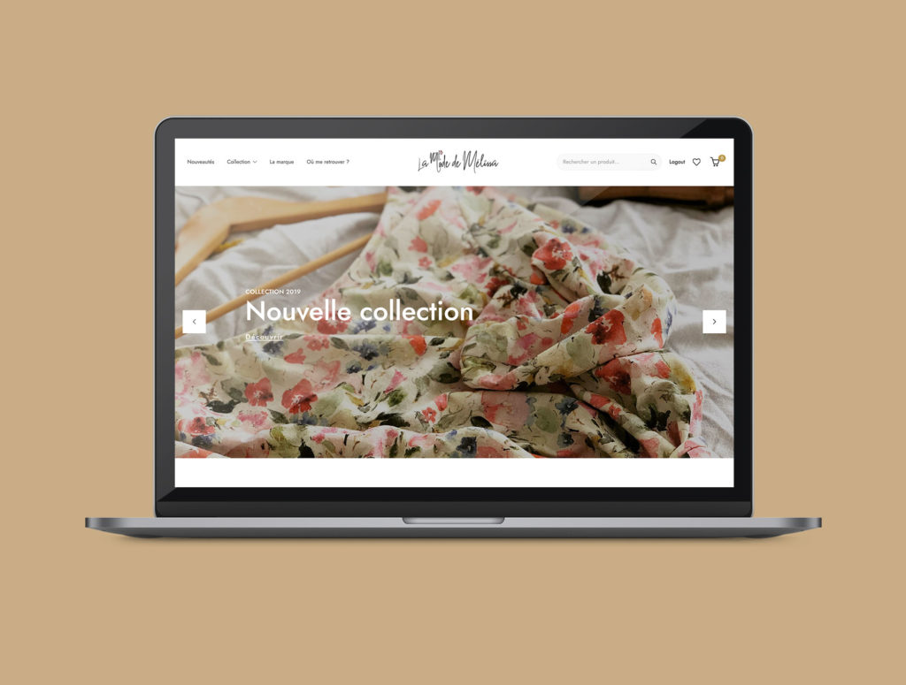 Réalisation site web La Mode de Mélissa