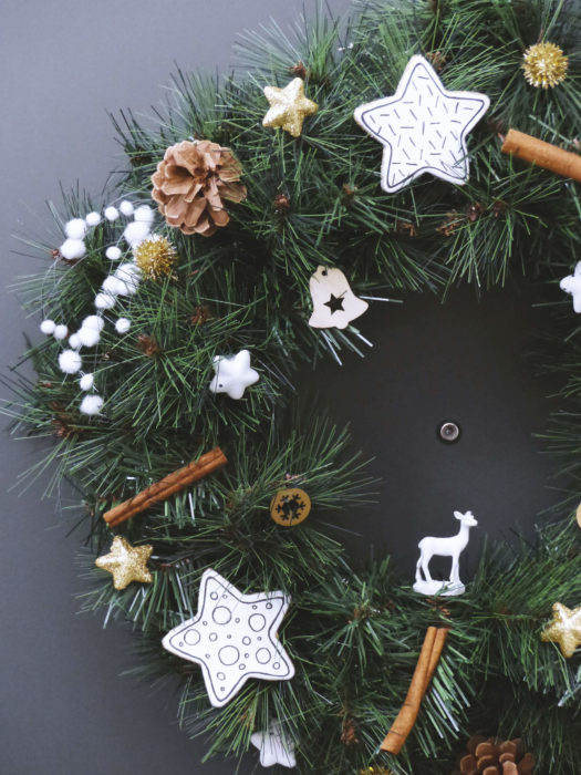 DIY Noël, décoration couronne de Noël