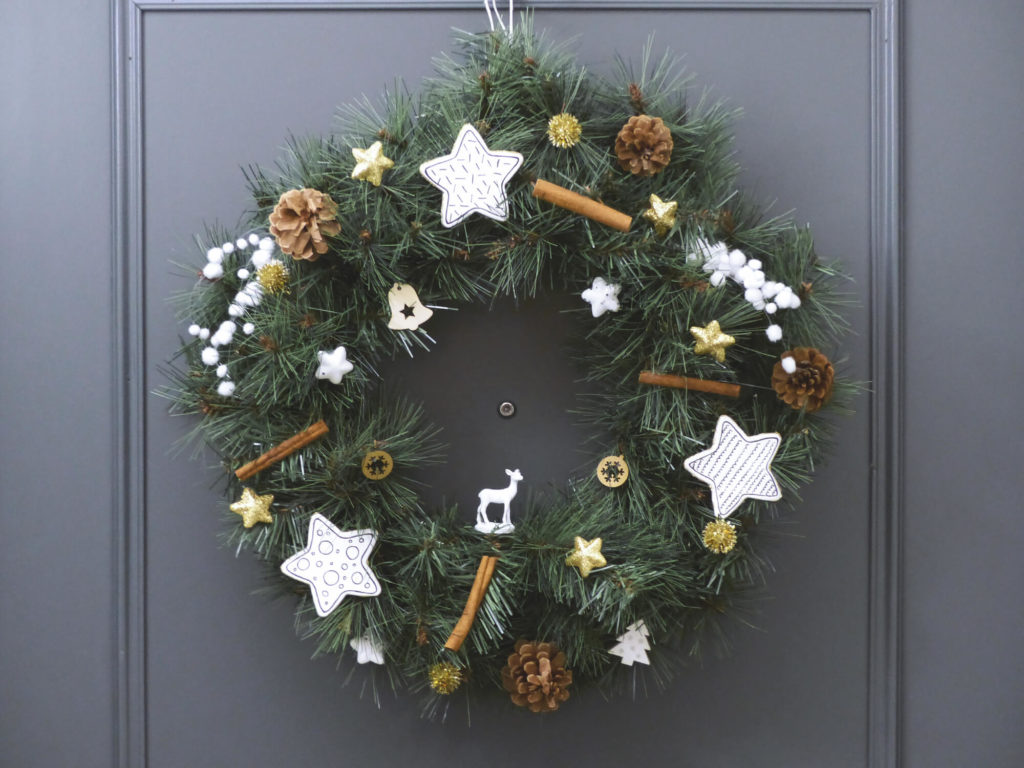 DIY Noël, décoration couronne de Noël