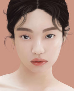 Illustration portrait Jennie, Blackpink